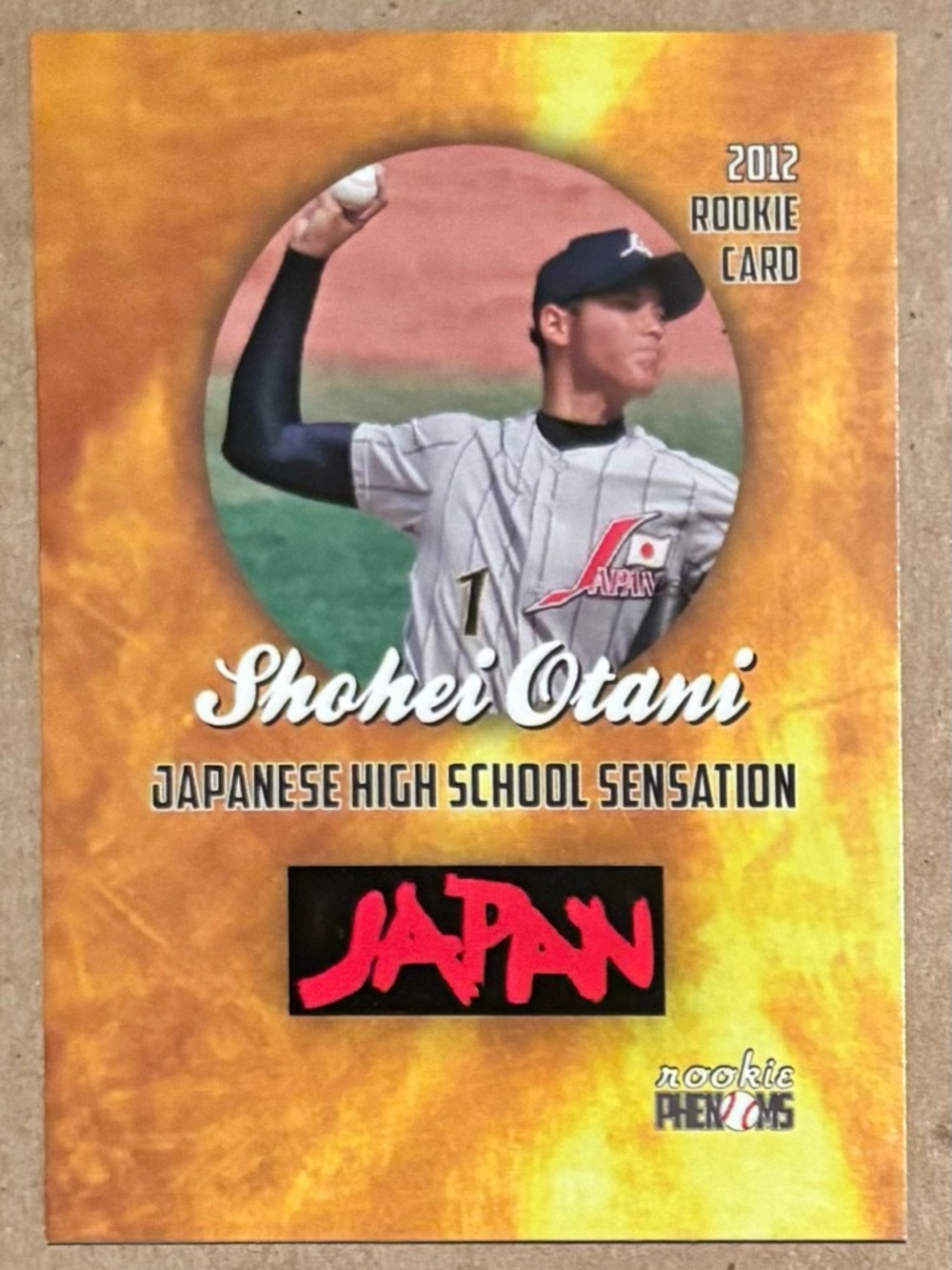 Shohei Ohtani -Japanese High School Sensation Baseball Rookie Card - Gold
